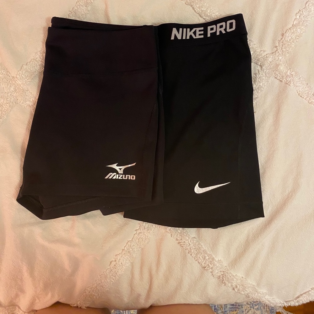 2 pairs of spandex! Nike Pro and New Mizuno